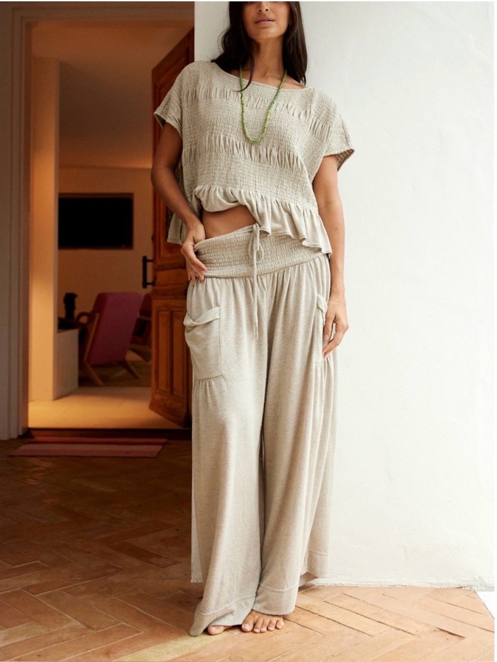 Free people Riley set. Beachy and effortless, this breezy set from our free-es